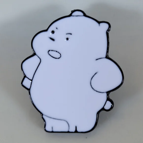 WE BARE BEARS Grumpy ICE BEAR Enamel Pin - Picture 9 of 9